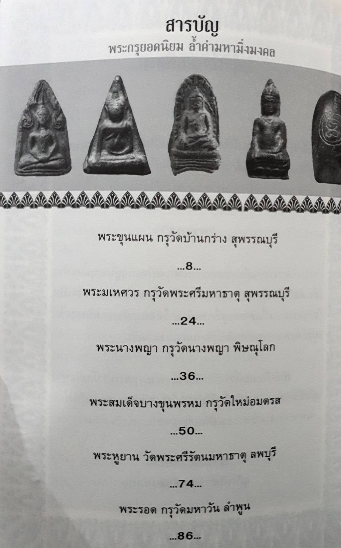 พระกรุยอดนิยม สุกิตติมา มหาชัยมงคล