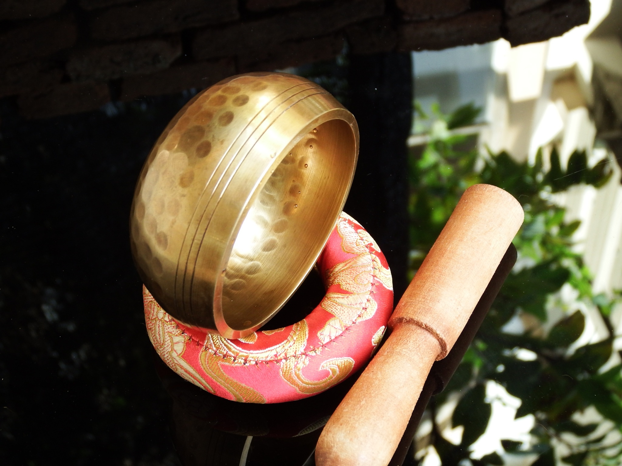 ขันทิเบต(ทองเหลือง) Tibetan Singing Bowl งานทำมือโดยช่างฝีมือชาวเนปาล (8 cm.)