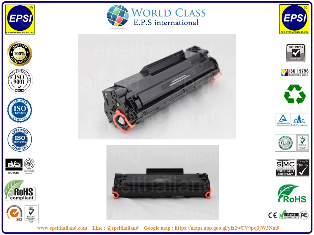 HP Universal type CB435A,CB436A/CE285A/CC388A CANON CARTRIDGE312/313/325/326 2.1K 1,500 กรัม