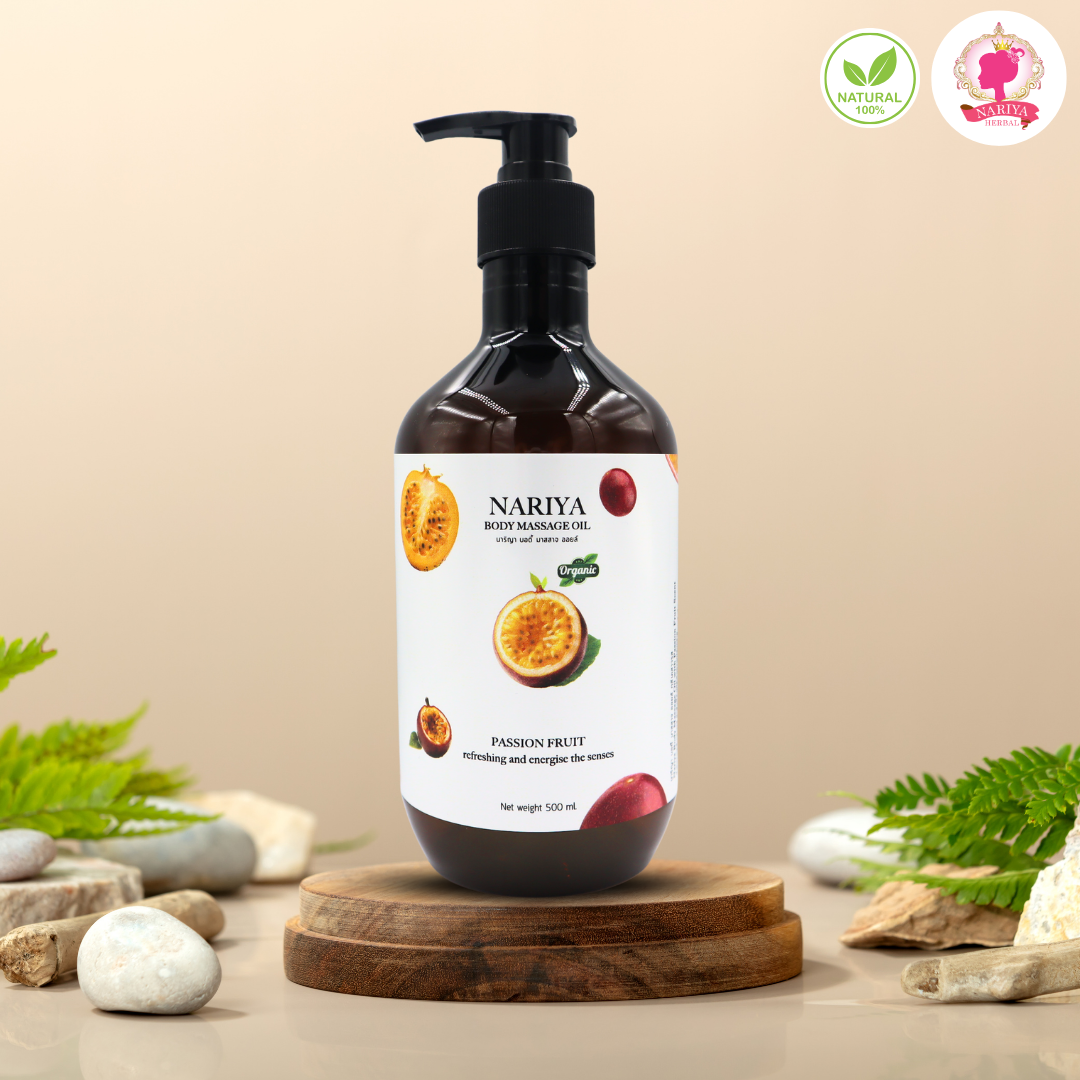 น้ำมันนวดอโรม่า Body Massage Oil กลิ่นเสาวรส ขนาด 500 1000 มิลลิลิตร น้ำมันนวด นวดผ่อนคลาย SKU-00241