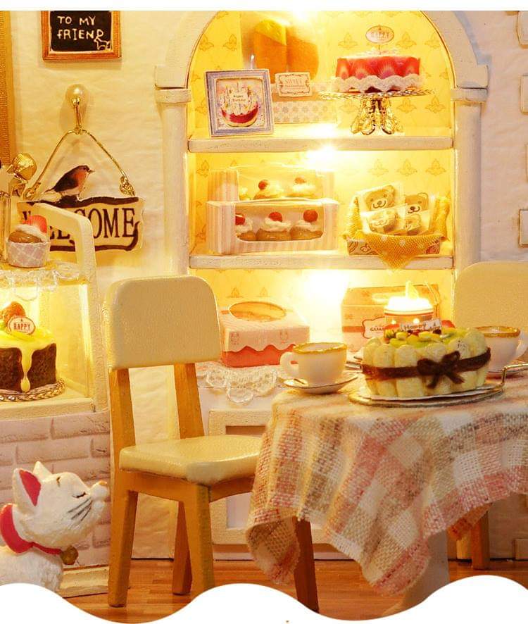 โมเดลจำลองร้านเบเกอรี่จิ๋ว งานDIY ชุด Bakery of the world lover สำหรับนักสะสมโมเดลและเป็นของขวัญชิ้นพิเศษ