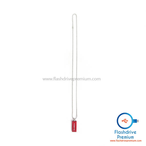 แฟลชไดร์ฟมินิ พร้อมสร้อย (Mini Metal USB Flash Drive)