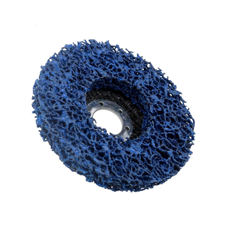 ใบขัดลอกสนิม จานขัดสาหร่าย ขนาด 4 นิ้ว สำหรับขัดลอกสีหรือสนิมใช้กับเครื่องเจียรลูกหมู [ขายส่ง]