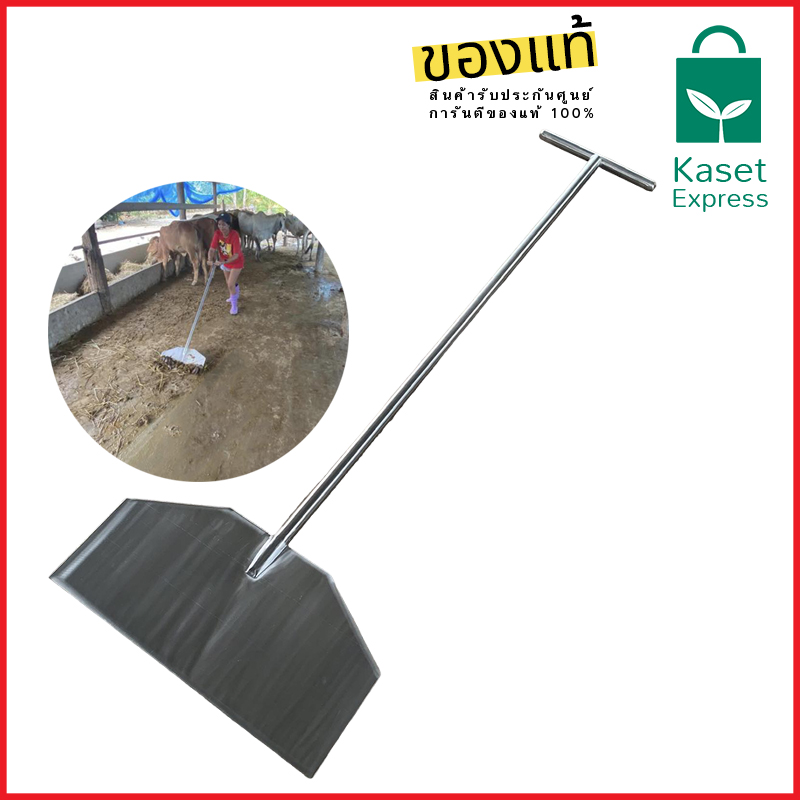 ที่ดันขี้วัวแตนเลส 304 รุ่น MS304 หนา 2มม. ที่ไสมูลสัตว์สเตนเลส คราดดันขี้วัว