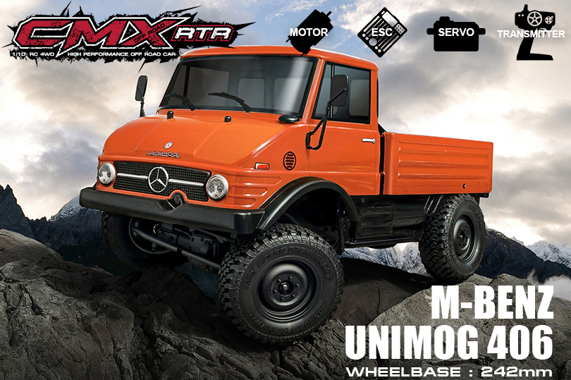 CMX 242mm (2.4G) ( M-BENZ Unimog 406 ) [ RTR ]