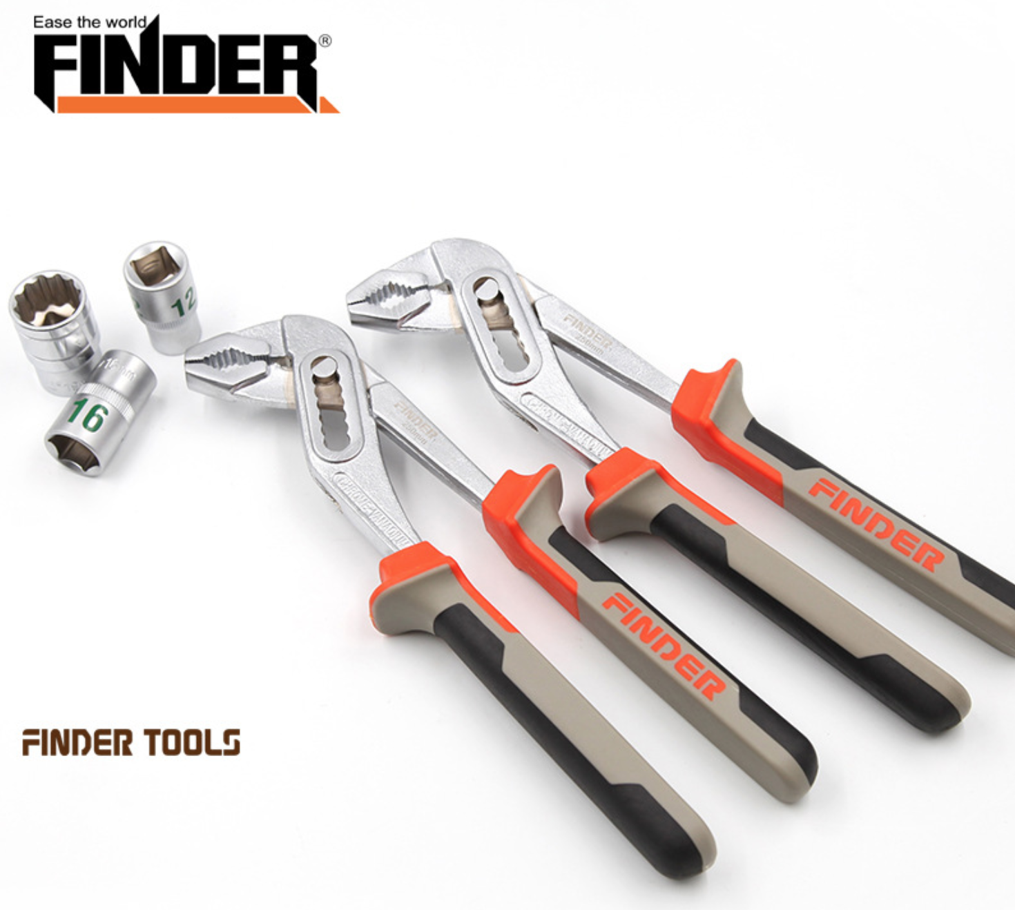 คีมคอม้า ยี่ห้อ FINDER ขนาด 9.5 นิ้ว ด้ามยางอย่างดี สำหรับงานหนัก แข็งแรงทนทาน