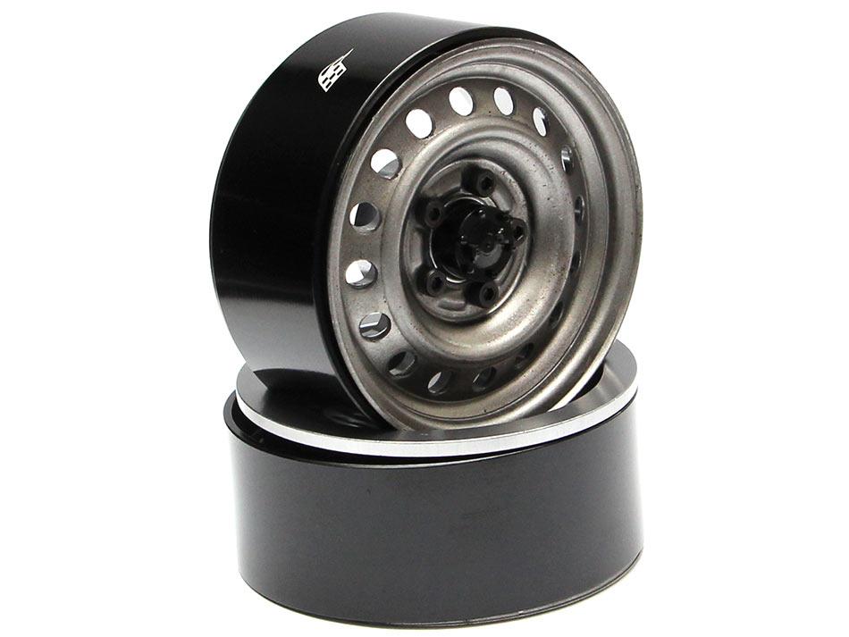 Wheel BEADLOCK 1.9 Inch No.4015 ( 4 ล้อ ) สีเงิน