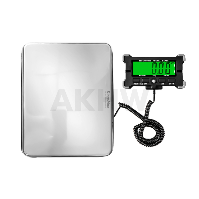 เครื่องชั่งดิจิตอบแบบพกพา 200kg/0.05kg KingsMan ถาดสแตนเลส ใช้งานง่าย แข็งแรง ทนทาน