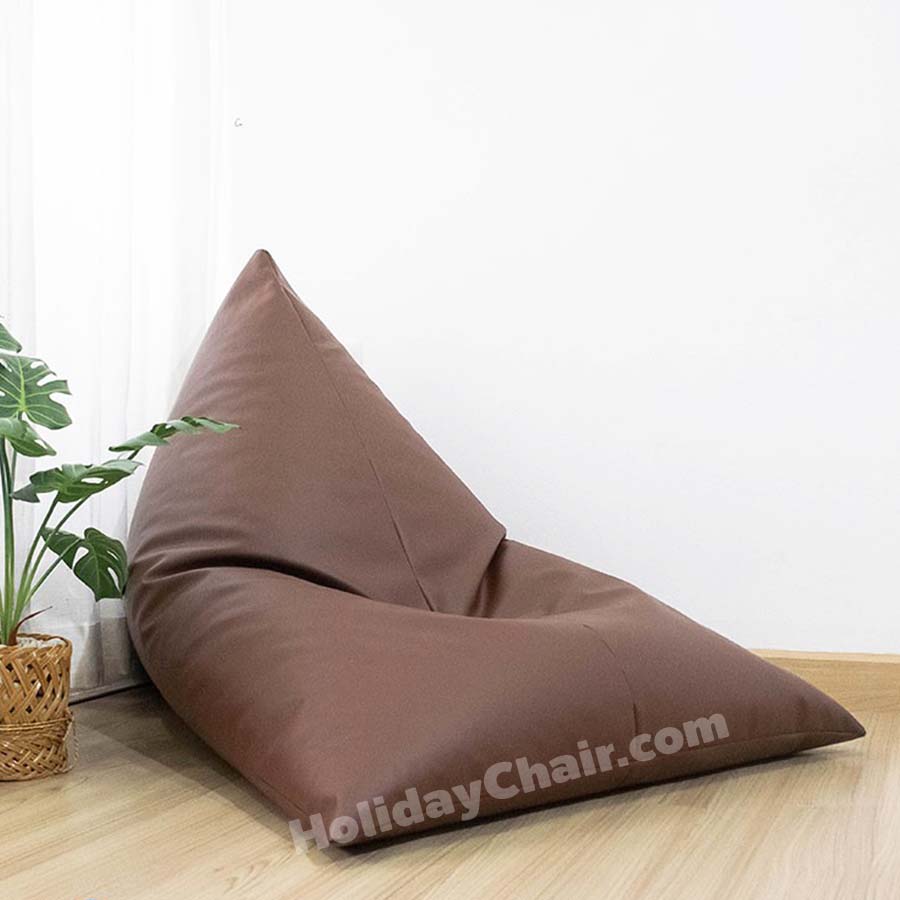 เก้าอี้เม็ดโฟม ทรงสามเหลี่ยม หนัง PU bean bag บีนแบค เบาะเม็ดโฟม เก้าอี้นั่งเล่น เบาะนั่งเม็ดโฟม บีนแบ็ก กันน้ำ ใช้กลางแจ้งได้ HC-061
