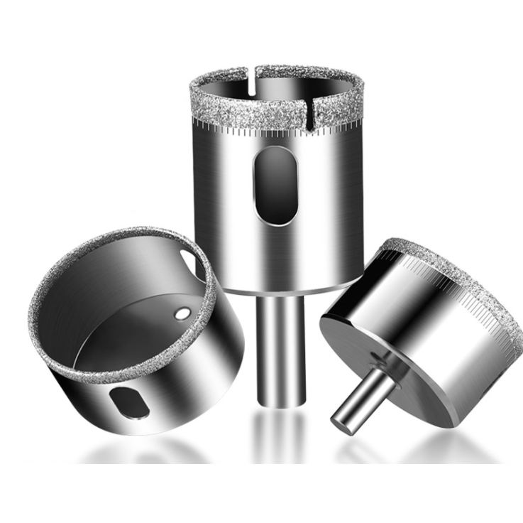 โฮลซอเจาะกระเบื้อง ดอกสีเงินหัวเพชร ยี่ห้อ KingsMan สำหรับเจาะหินเกรนิต กระจก และเซรามิค [ขายปลีก/ส่ง]