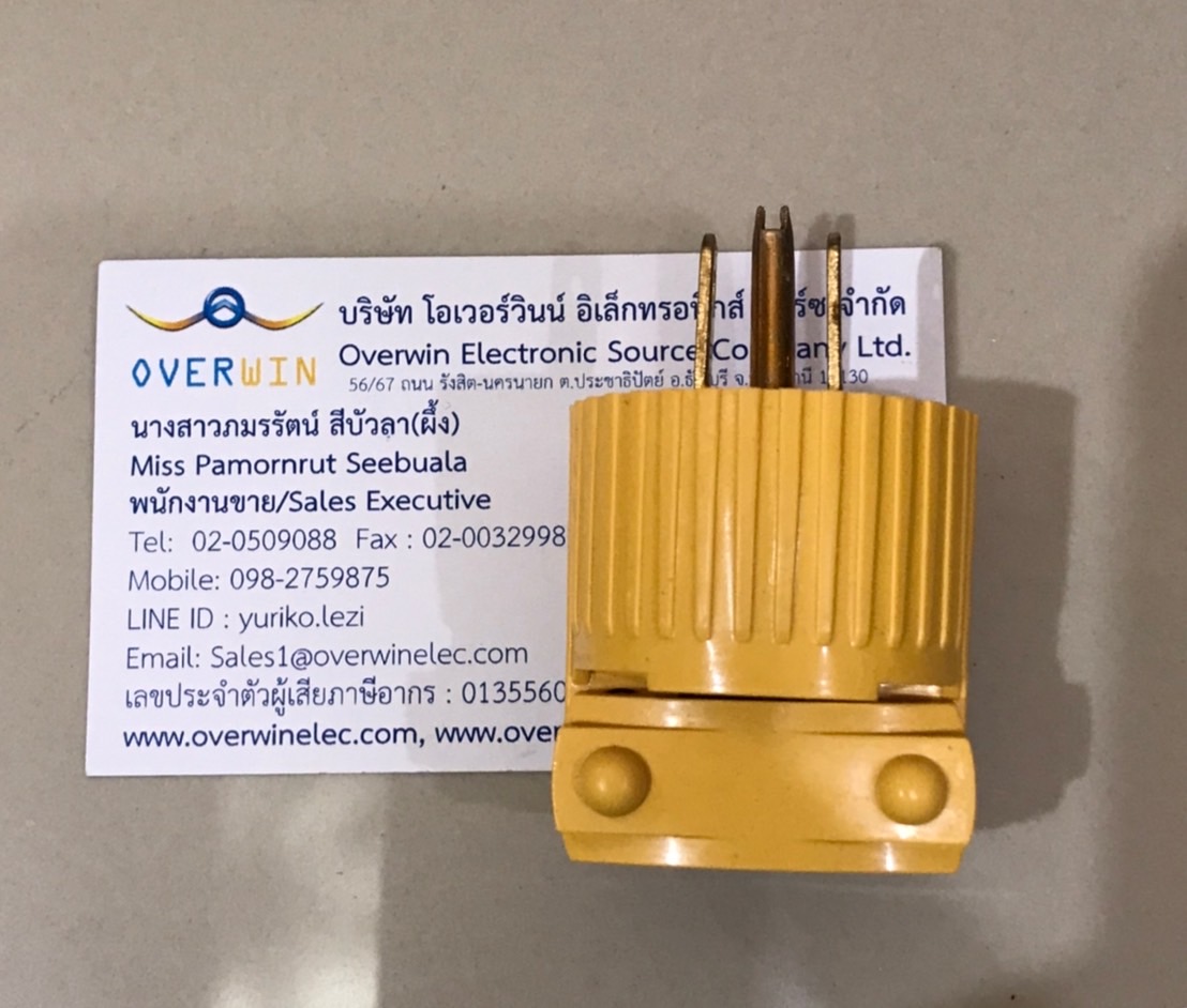 15A 125V ปลั๊ก (yellow)