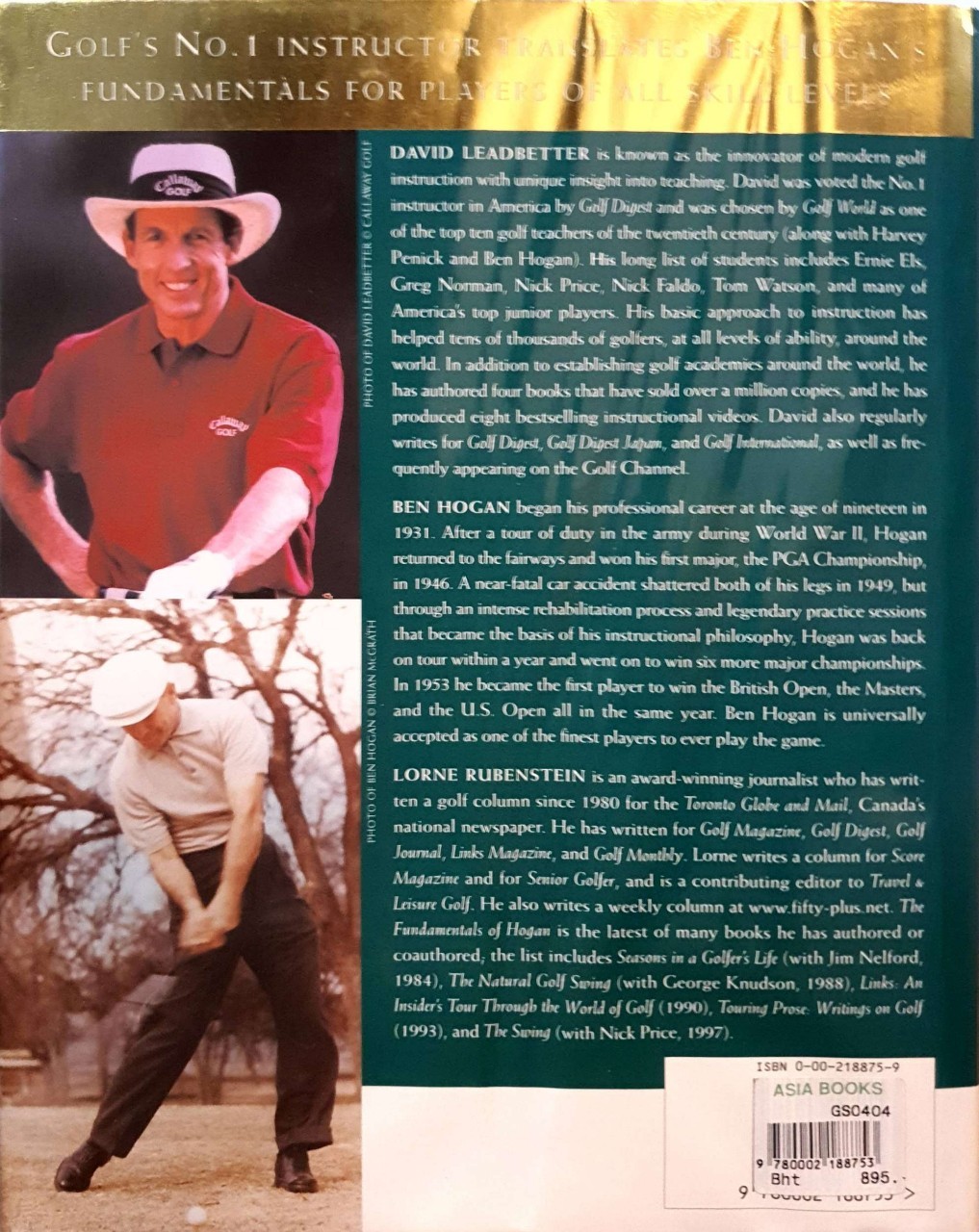 THE FUNDAMENTALS OF HOGAN : David Leadbetter , Lorne Rubenstein