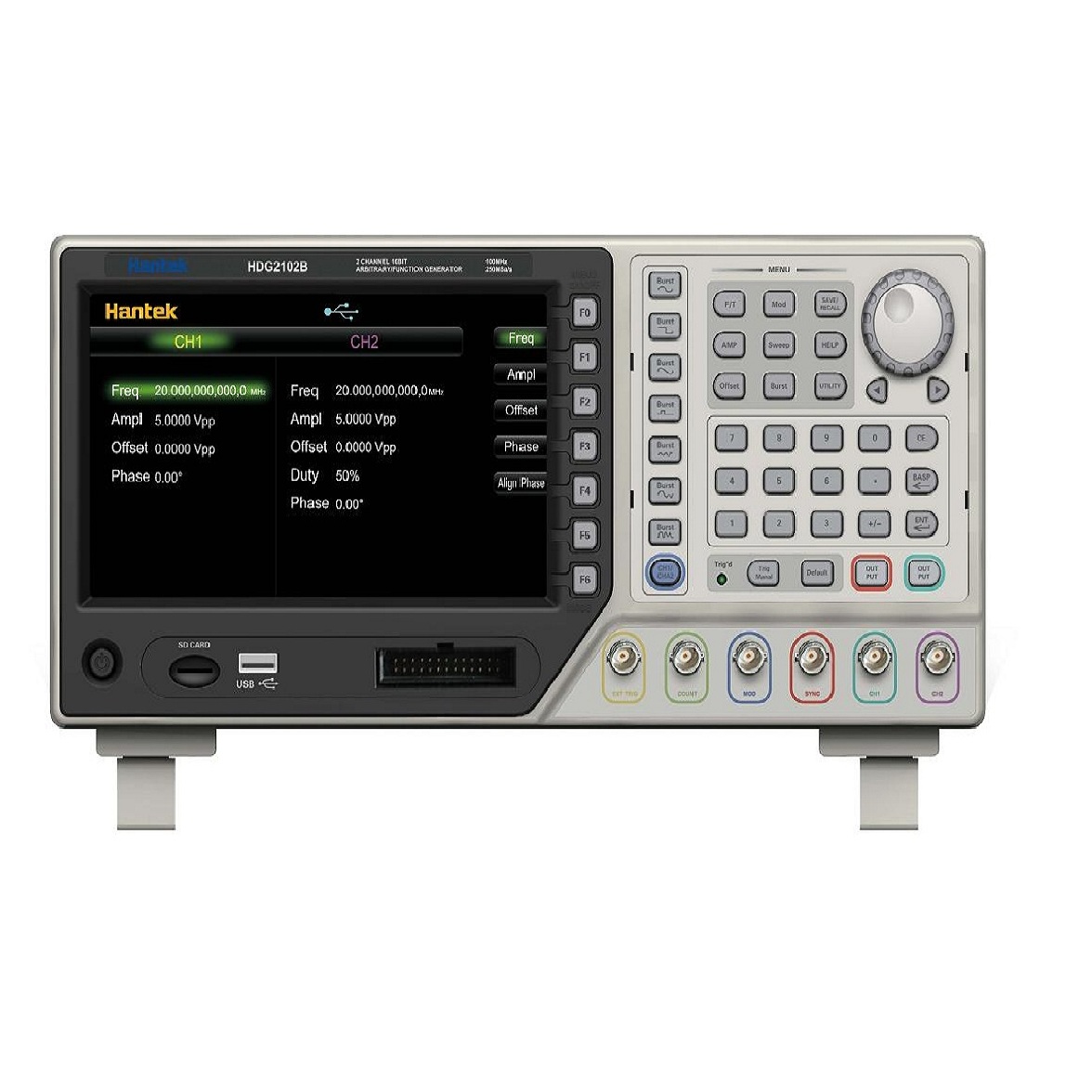 Function Generator Hantek HDG2032B 2 Channels 16 Bits 250MSas