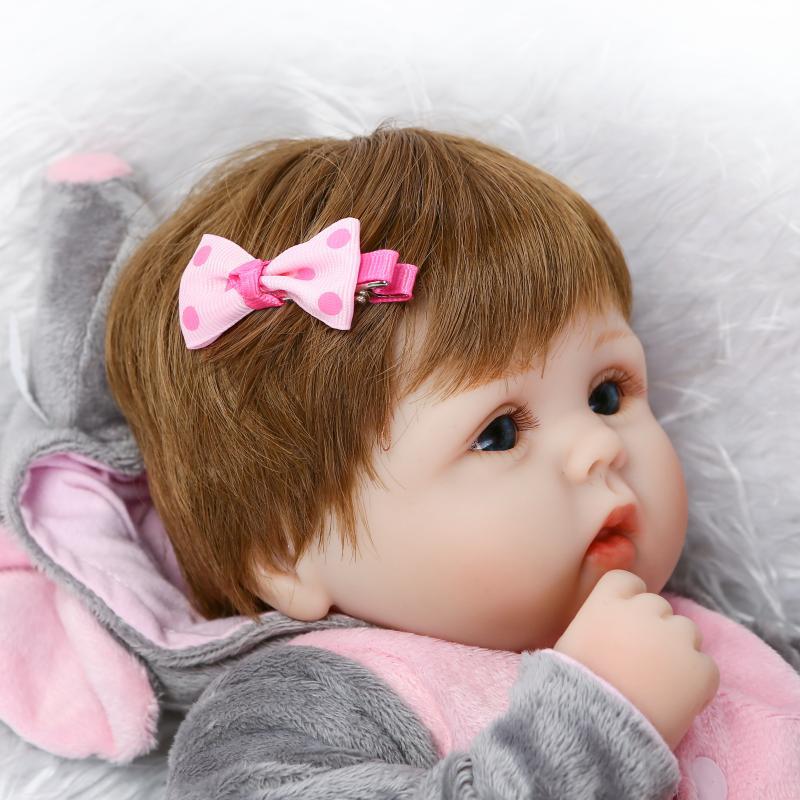 รีบอรน์ดอลล์น้องตุ๊กตาแสนรักในธีมelephant pink one girl ตุ๊กตาจำลองเด็กทารกแรกเกิดในชุดช้างน้อยแสนซน เล่นกลน่ารัก
