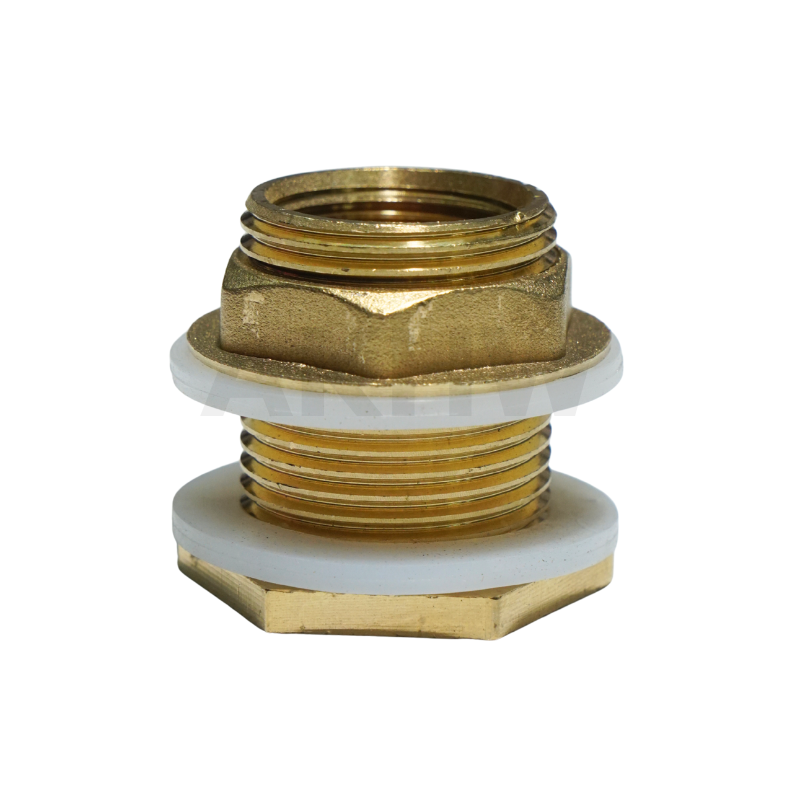 ข้อต่อถังน้ำทองเหลือง/ข้อต่อแท้งค์เก็บน้ำทองเหลืองแท้ KingsMan ทนทาน ไม่เป็นสนิม [ขายปลีก/ส่ง]