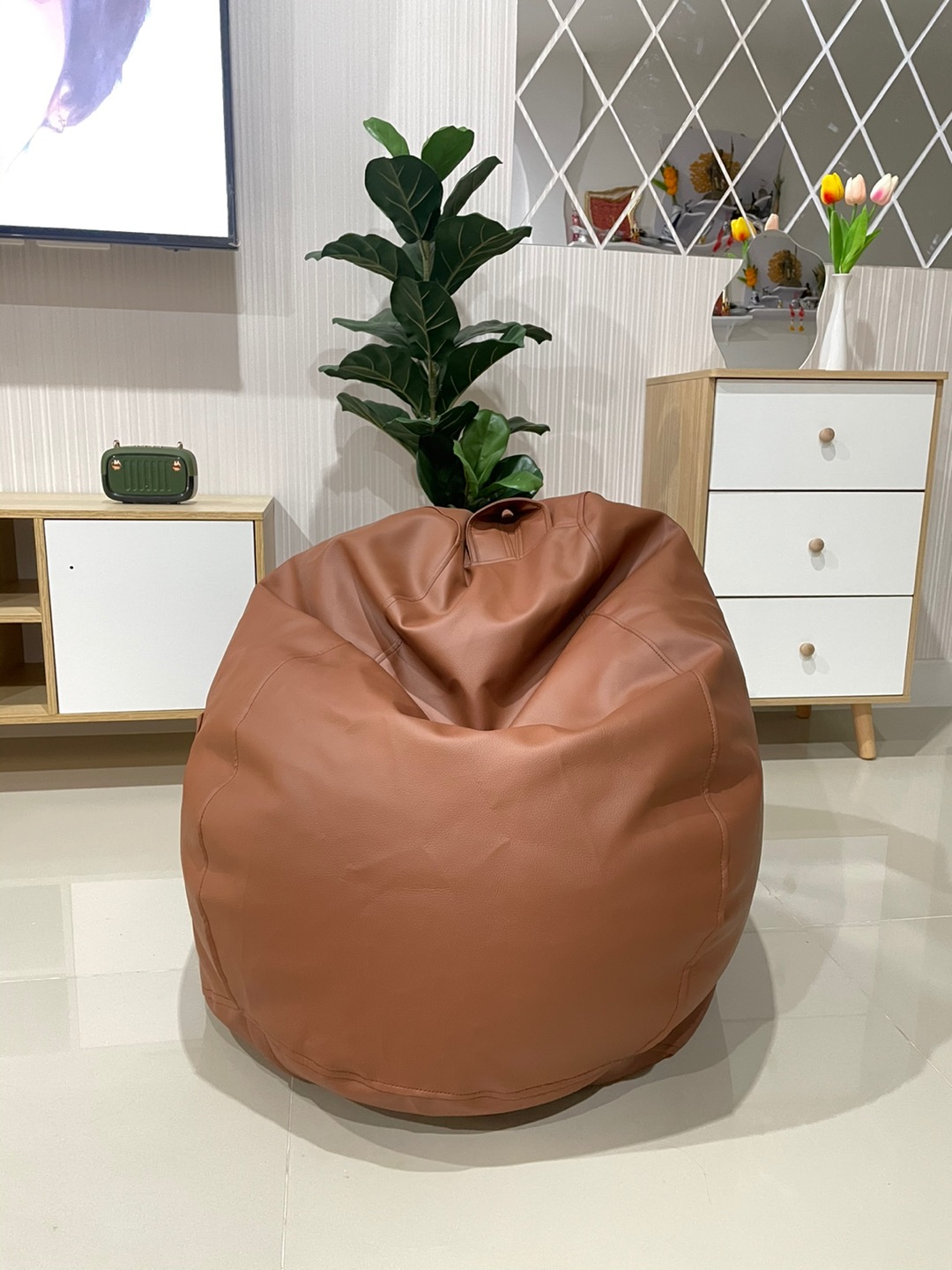 เบาะนั่งเม็ดโฟม หนังpu กันน้ำ ใช้ในกลางแจ้งได้ บีนแบ็ก เก้าอี้เม็ดโฟม bean bag บีนแบค เบาะเม็ดโฟม เก้าอี้นั่งเล่น HC-058