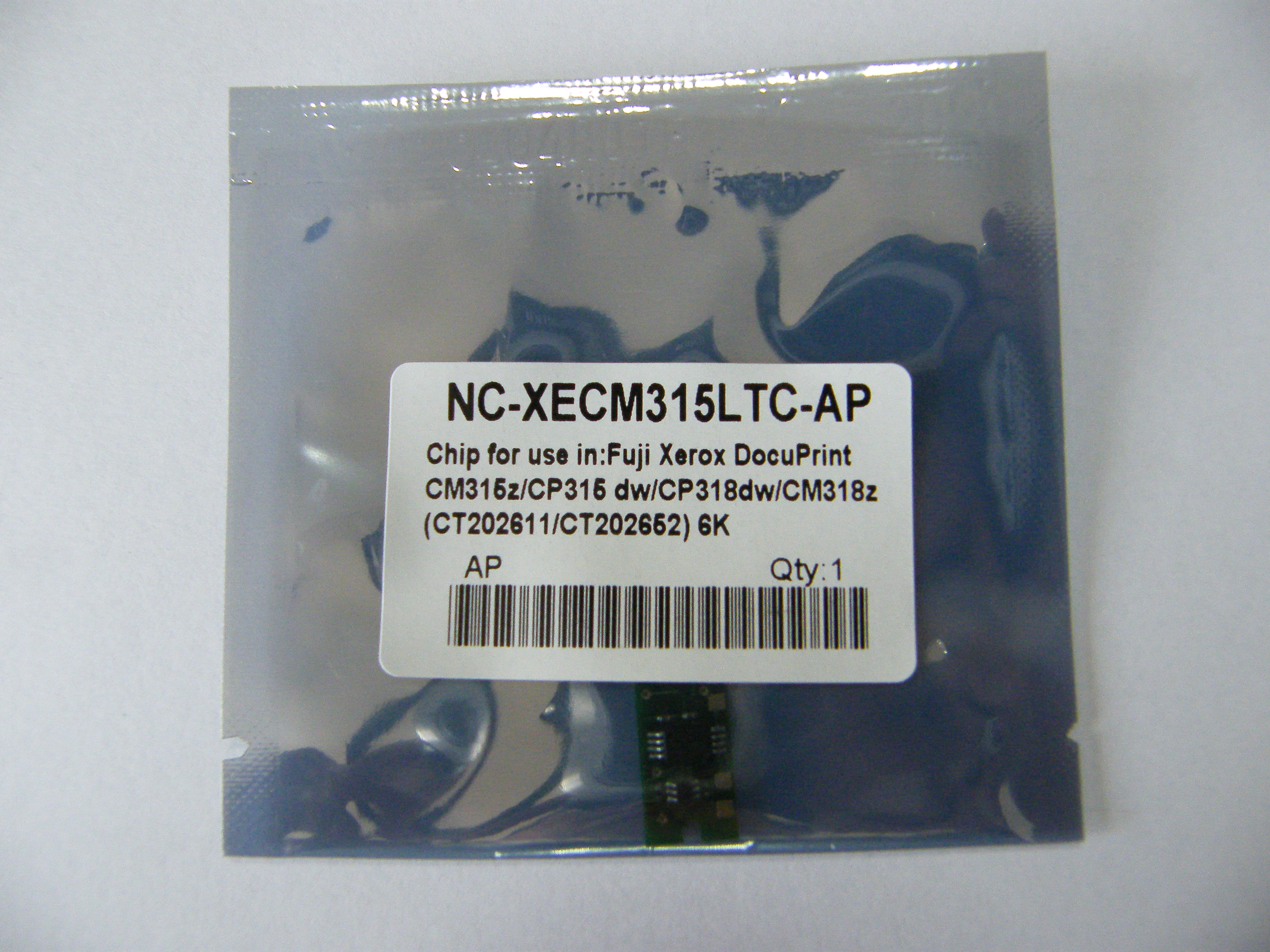 XEROX CHIP TONER CP315 CT202610/CT202651BLACK & CT202611/CT202652CYAN & CT202612/CT202653MAGENTA CT202613/CT202654 YELLOW 6K 350 กรัม