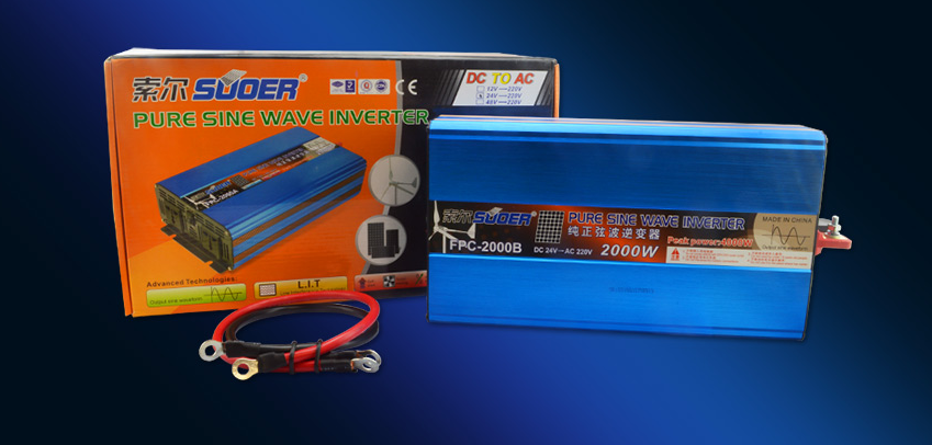 อินเวอร์เตอร์ 12v/24v 2000w SUOER (FPC-2000A/B) pure sine wave