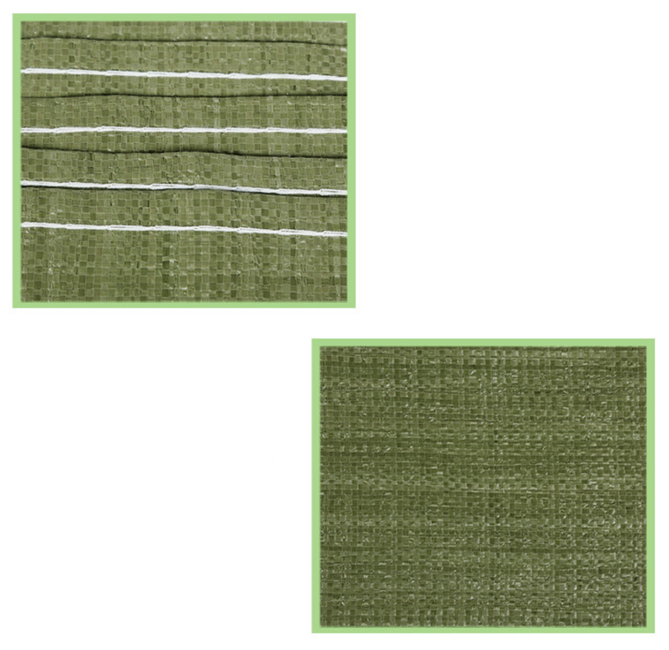 [แพ็ค10ใบ]กระสอบใหม่ราคาถูก กระสอบพลาสติกสานสีเขียว/สีขาว สำหรับใส่ปุ๋ย ใส่ดิน ใส่ทราย แพ็คของ มีหลายขนาด จำหน่ายทั้งปลีกและส่ง