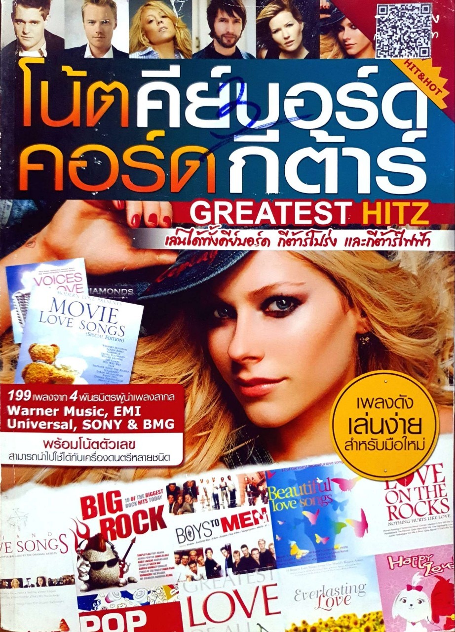 โน๊ตคีย์บอร์ด คอร์ตกีตาร์ : Greatest Hits