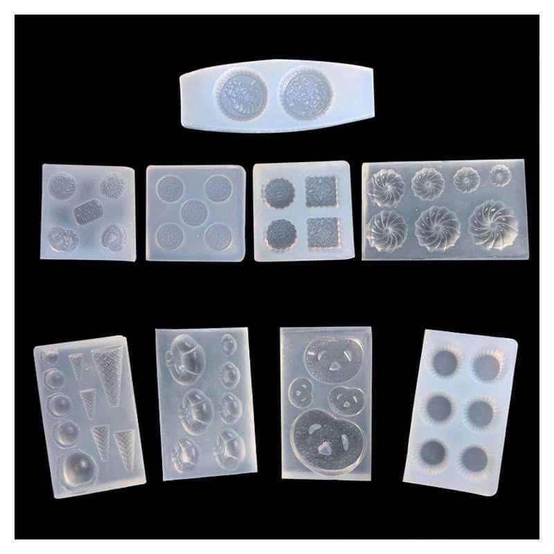 แม่พิมพ์ดินปั้นจิ๋วชุดขนมเบเกอรี่จิ๋วโอรีโอ้ขนาดสองชิ้นจิ๋วเหมาะสำหรับนักประดิษฐ์ดินปั้นอาหารจิ๋วโดยเฉพาะค่า