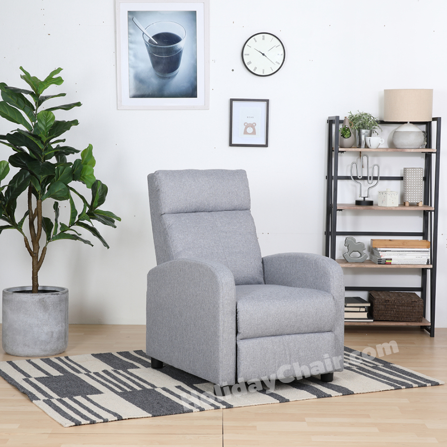 โซฟาผ้า โซฟาปรับนอน เก้าอี้เอนหลัง เก้าอี้โซฟา เก้าอี้ปรับระดับ โซฟาเดี่ยว เก้าอี้ปรับเอนนอน เก้าอี้เอนนอน โซฟาพักผ่อน โซฟานุ่มๆ รุ่น HC-051 (สีเทา)