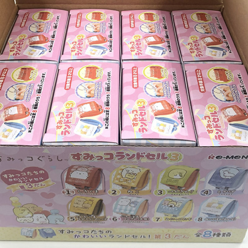 Rementรีเม้นท์กระเป๋าจิ๋วชุดกระเป๋านักเรียนญี่ปุ่นหลากหลายสีการ์ตูนลายซูมิโก๊ะเหมาะสำหรับนักสะสมของจิ๋ว