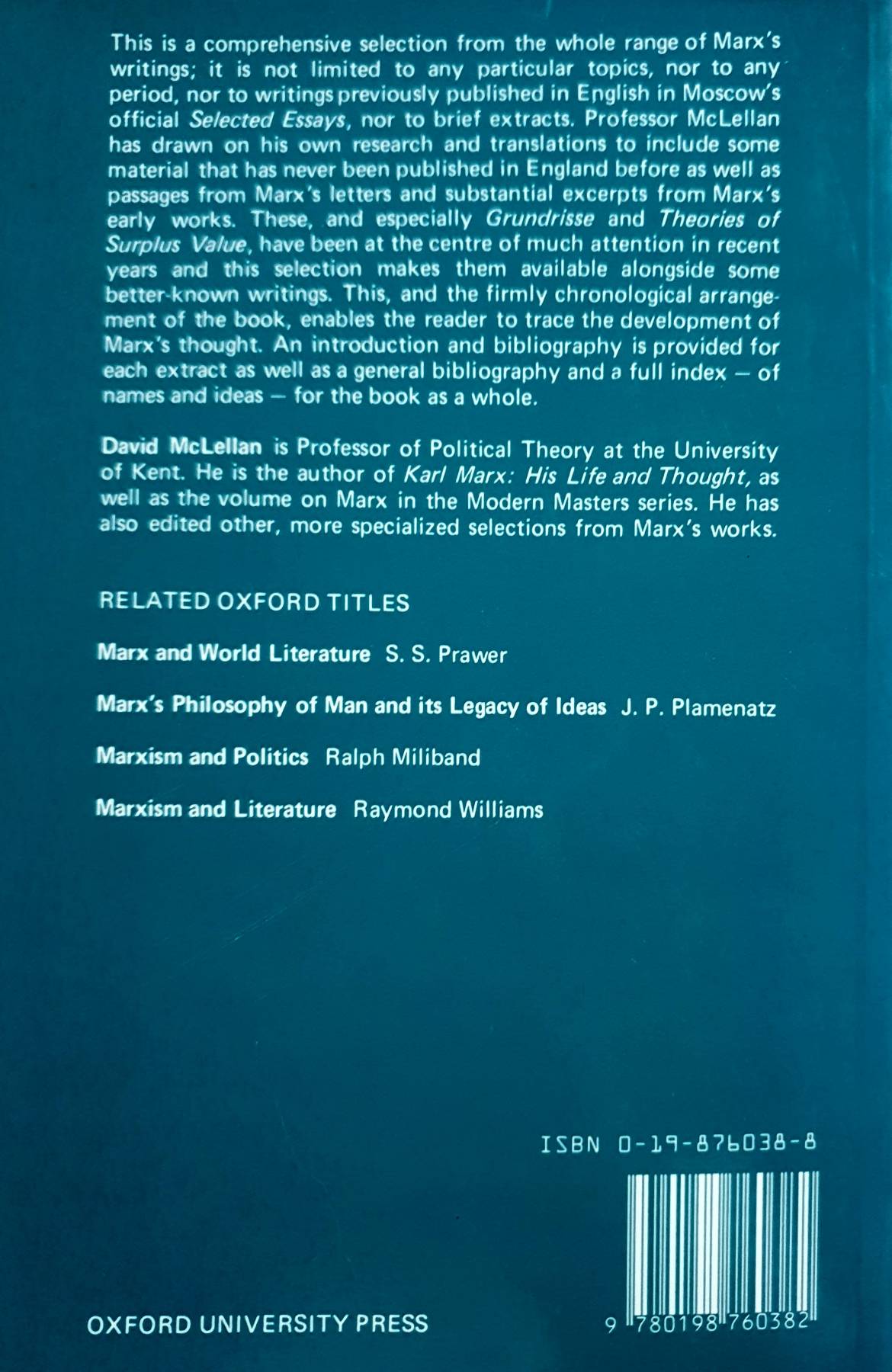 Selected Writings – by Karl Marx