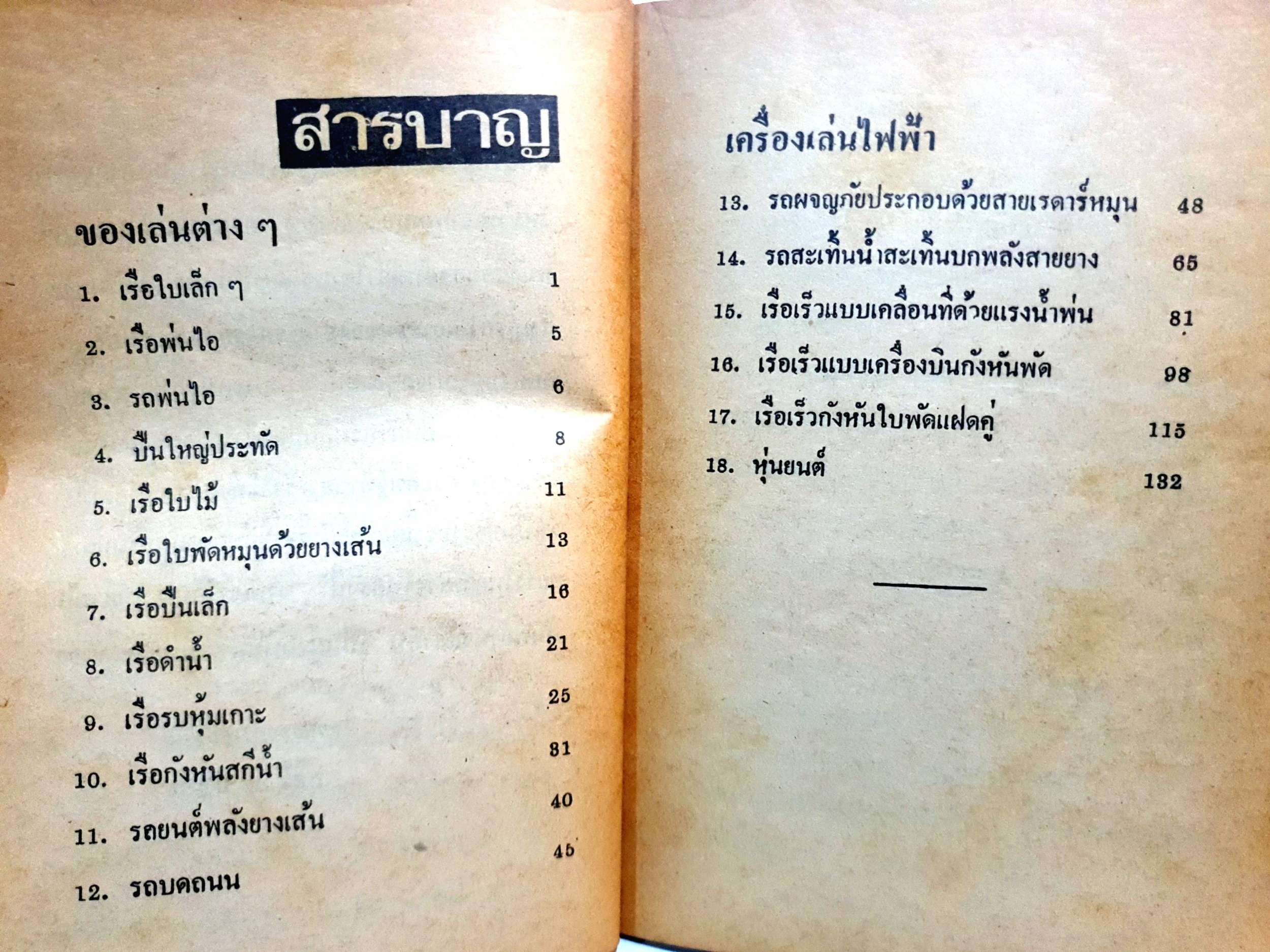 คู่มือประดิษฐ์งของเล่นและเครื่องเล่นไฟฟ้า / สุธีร์ ณ ป่าสัก พิมพ์ปี 2523