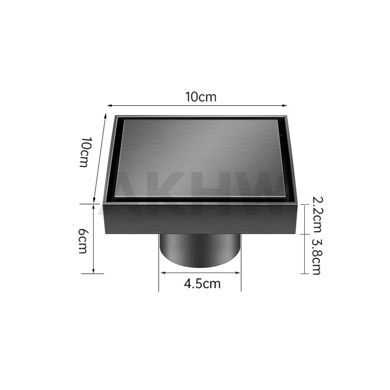 ฝาดูดส้วม/คลีนเอาท์ แบบเหลี่ยมมีฝาปิด KingsMan สแตนเลสทั้งชิ้น SUS304 แบบหนา แข็งแรง ไม่เป็นสนิม [ขายปลีก/ส่ง]