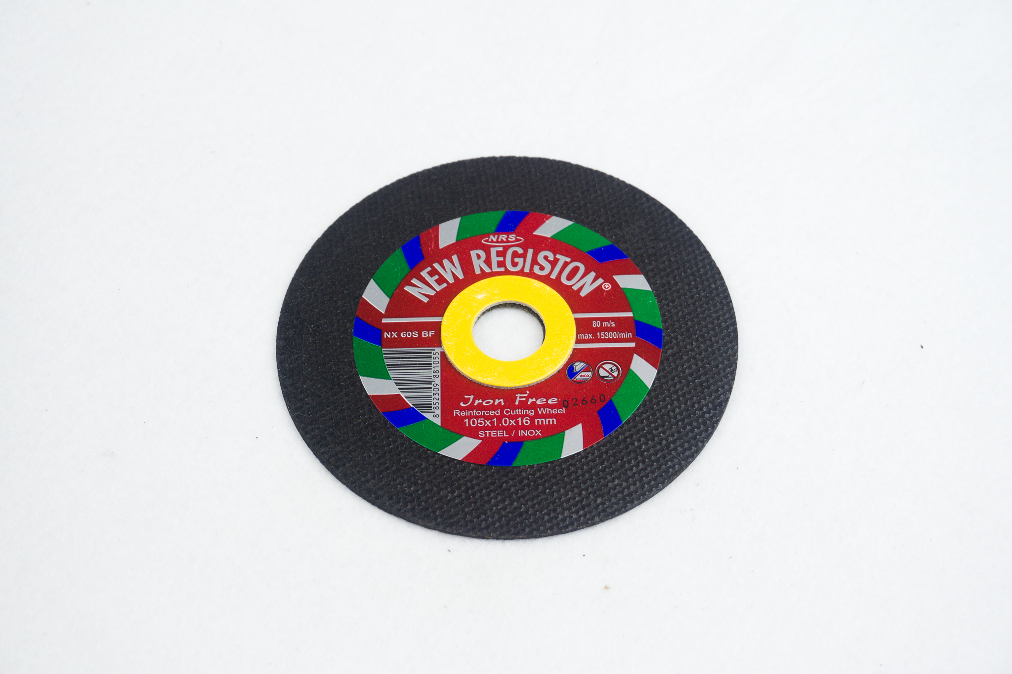 ใบไฟเบอร์ตัดเหล็ก ยี่ห้อ NRS 4 นิ้ว หนา 1 มิล ของแท้ 100% ขายปลีกส่ง ราคาถูก