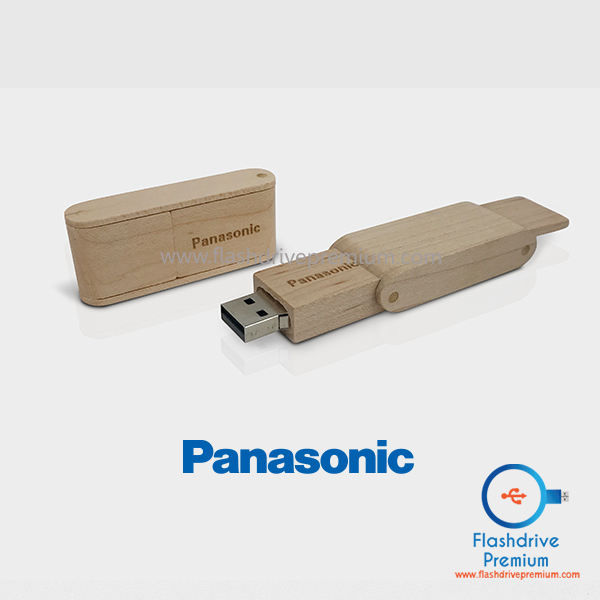 แฟลชไดร์ฟไม้แบบพับ (Wooden Flashdrive)