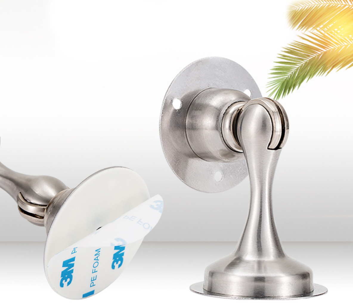 กันชนประตูสแตนเลส KingsMan แบบก้านยาวมีแม่เหล็กในตัว (ขายส่ง)