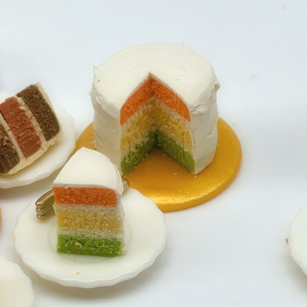 Miniature Cake แบบหั่นได้จริง (ไม่รวมส้อมและจาน)
