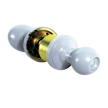 กุญแจลูกบิดห้องน้ำ/Thailock/pvcขาว/9100