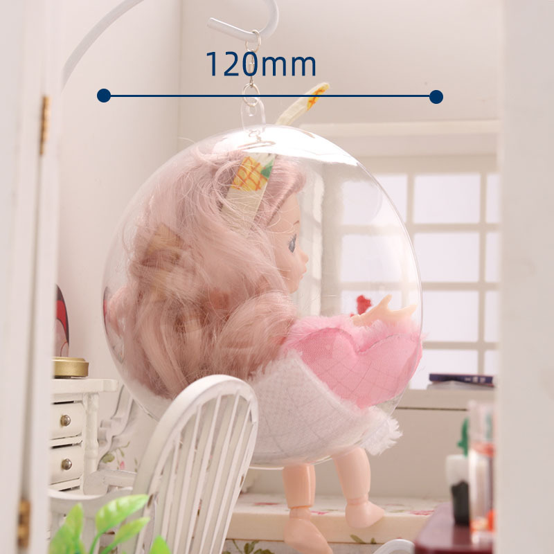 เก้าอี้จิ๋วแบบตะกร้าแขวนแขวนเก้าอี้เหมาะสำหรับเป็นพร๊อพตุ๊กตา Ob11 อุปกรณ์ประกอบฉากฉากถ่ายภาพเด็กพร้อมตุ๊กตา GSC