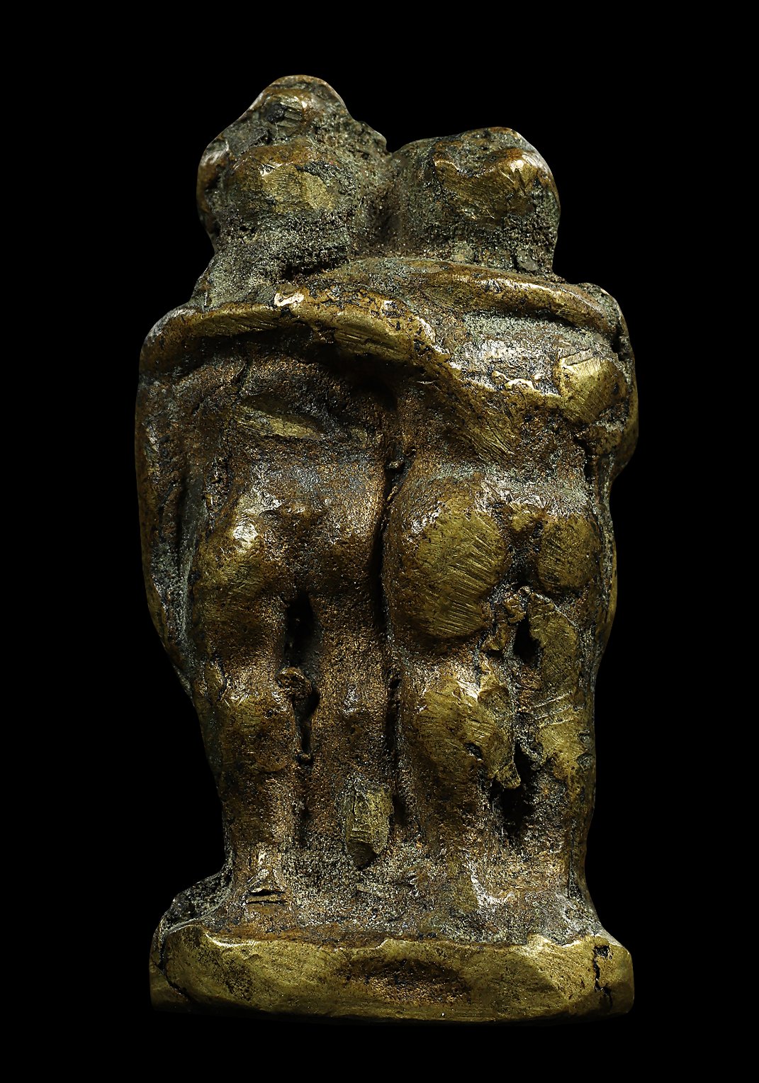 รูปหล่อกัณหาชาลี รุ่นแรก หลวงพ่อคล้อย วัดบางไกรนอก เนื้อทองผสม ปี 2491 จ.นนทบุรี พิมพ์สามขา (นิยม)