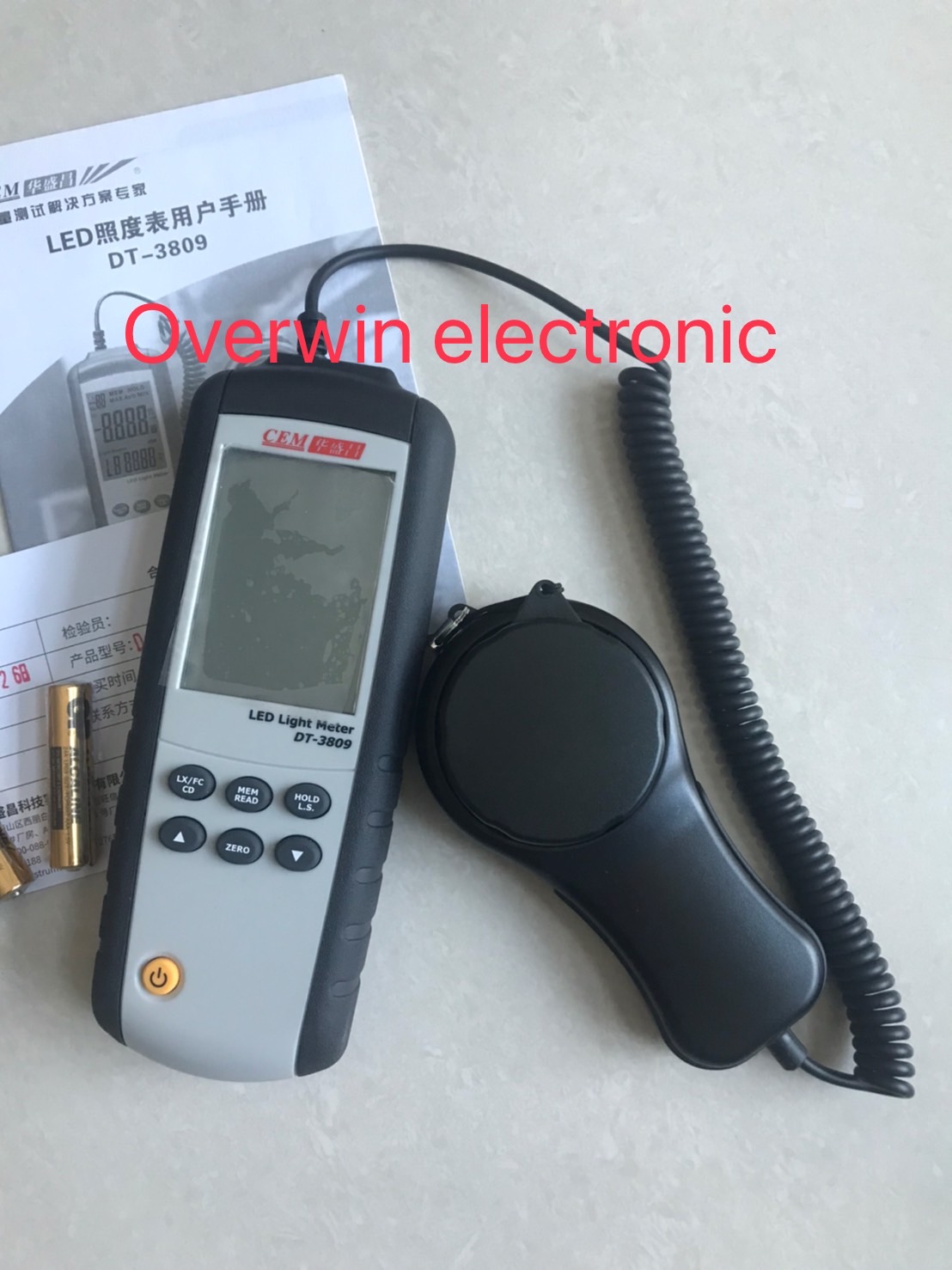 DT-3809 CEM DIGITAL LED LIGHT METER สินค้าพรีออเดอร์