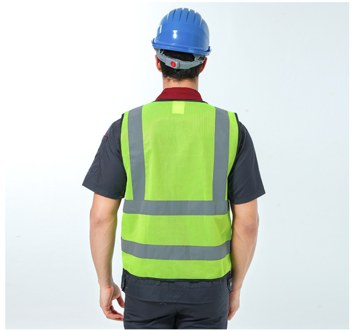 เสื้อสะท้อนแสงรุ่นเต็มตัว (Suresafe Safety Vest) มีช่องเสียบบัตรและปากกา ขายส่ง/ราคาถูก
