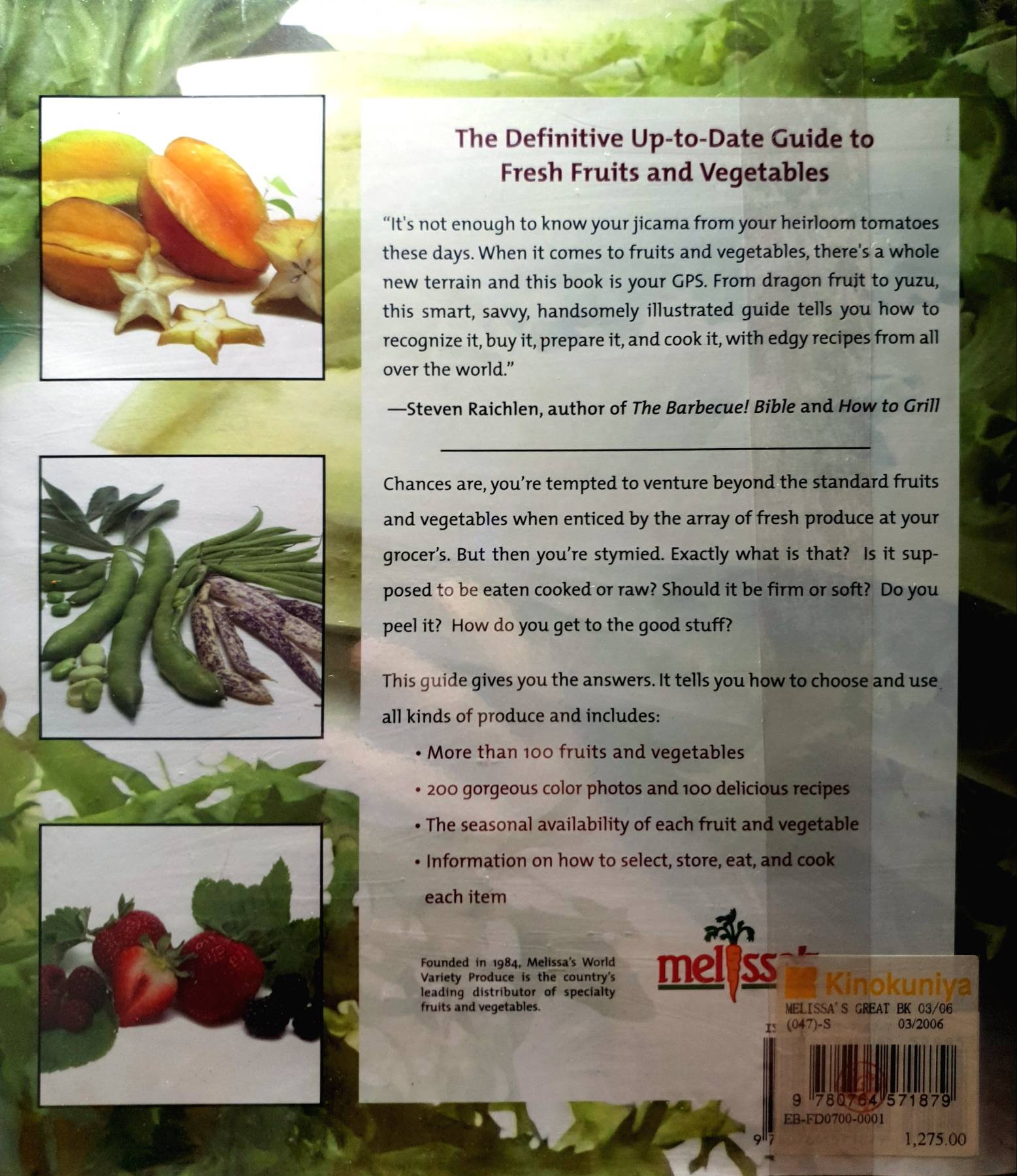 Melissa's Great Book of Produce: Everything You Need to Know About Fresh Fruits And Vegetables Cathy Thomas