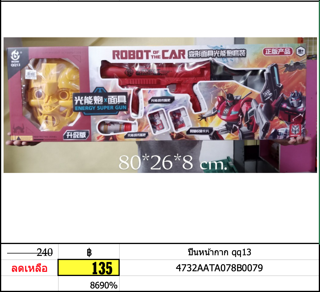 ปืนหน้ากาก qq13
