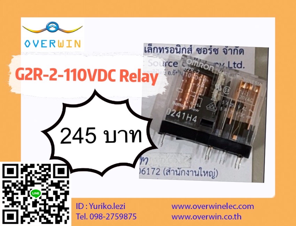 G2R-2-110VDC RELAY 100 VDC G2R-24-DC100V