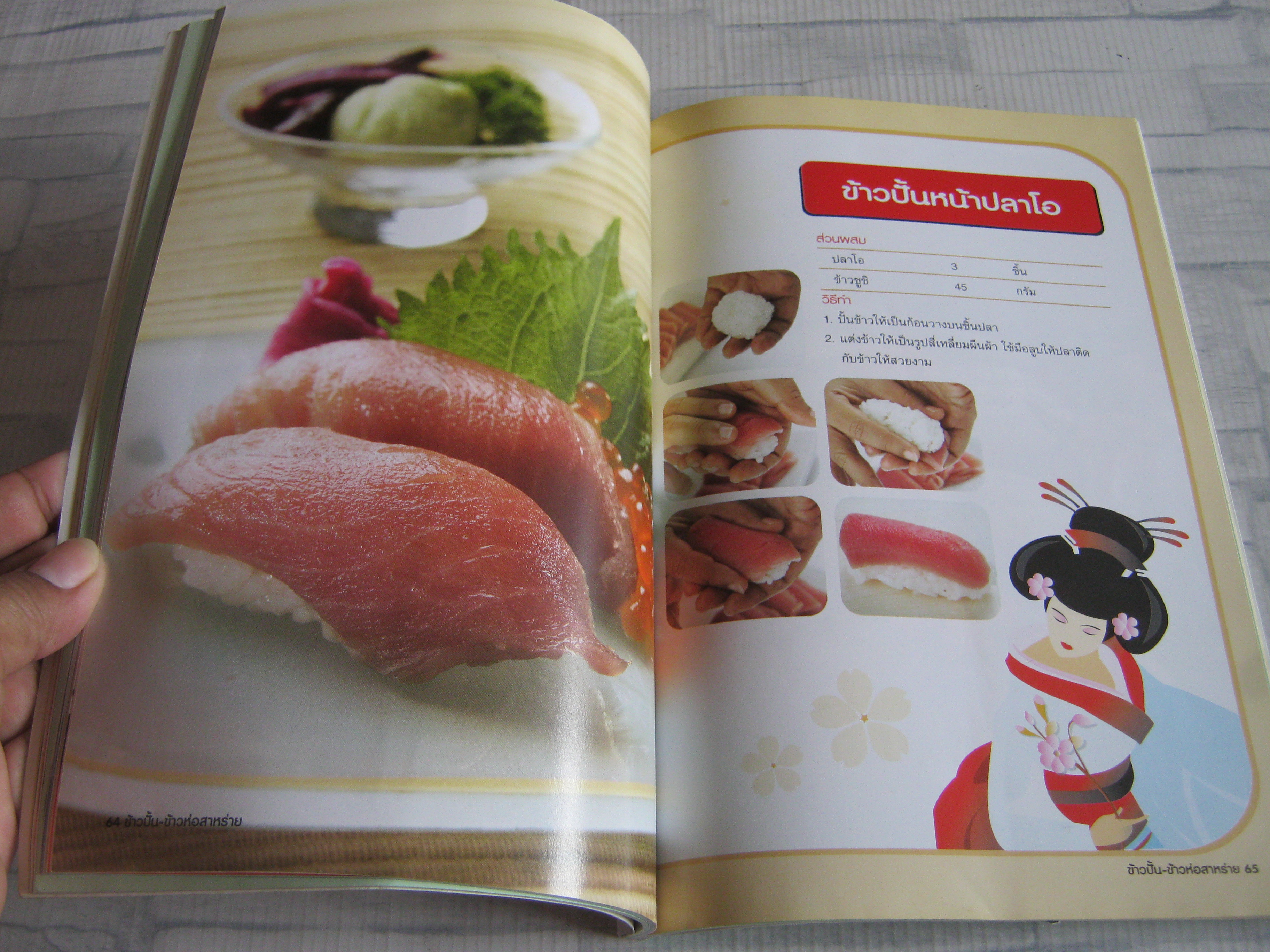 ข้าวปั้น ข้าวห่อสาหร่าย : Sushi Maki อร่อยแบบง่ายๆ พร้อมวิธีปั้นหลากหลายรูปแบบ : ไพโรจน์ ลิ้มสกุล