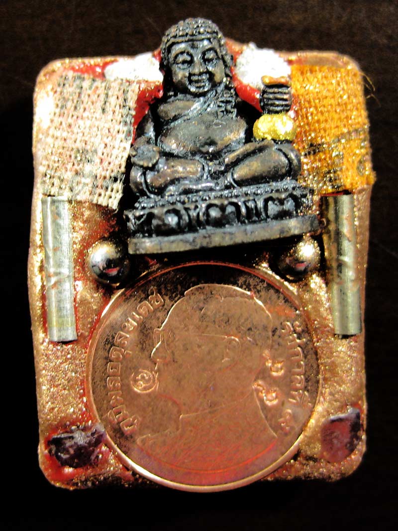 ล็อกเก็ตอุปถัมภ์สารพัดกันฉากทอง หลวงปู่ทิมรุ่นเจ้าสัวเจริญพร...หมายเลข ๕๕