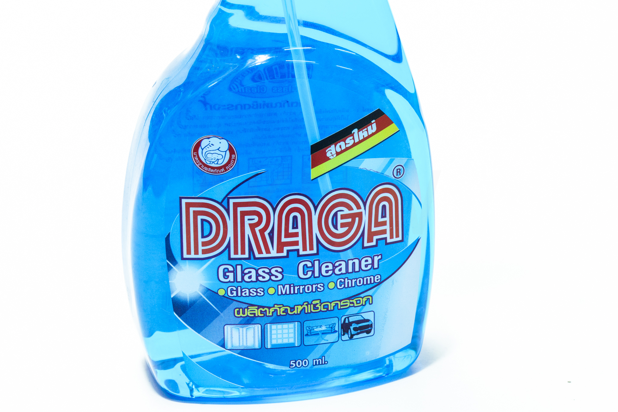 น้ำยาเช็ดกระจก Draga ใช้ทำความสะอาดกระจก โครเมี่ยม สเตนเลส และเซรามิก
