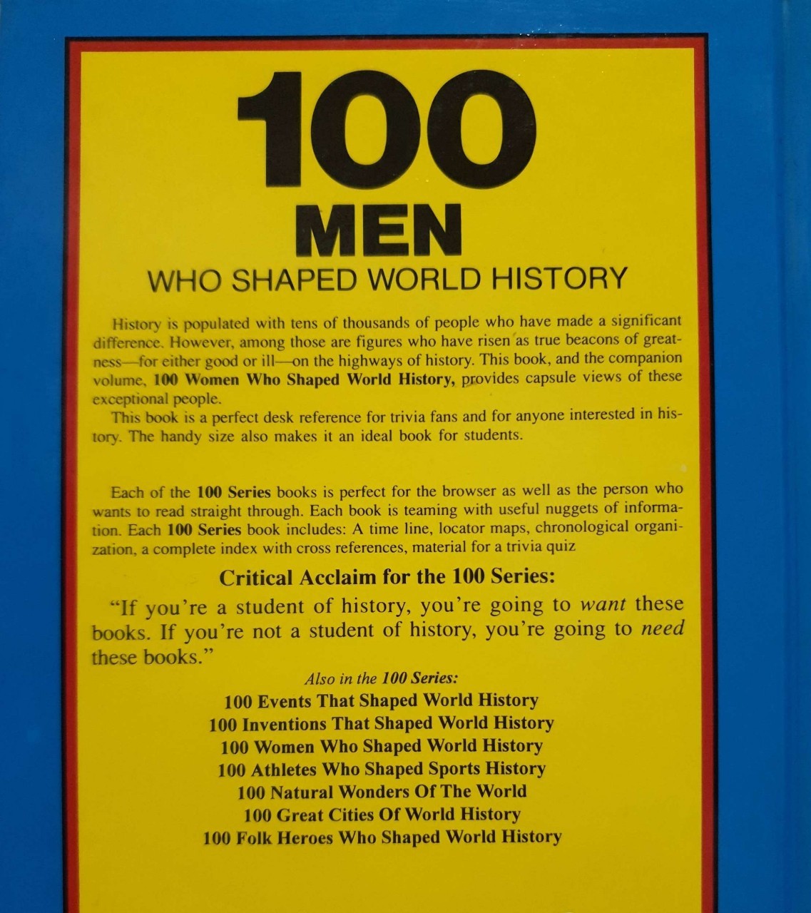 100 MEN WHO SHAPED WORLD HISTORY