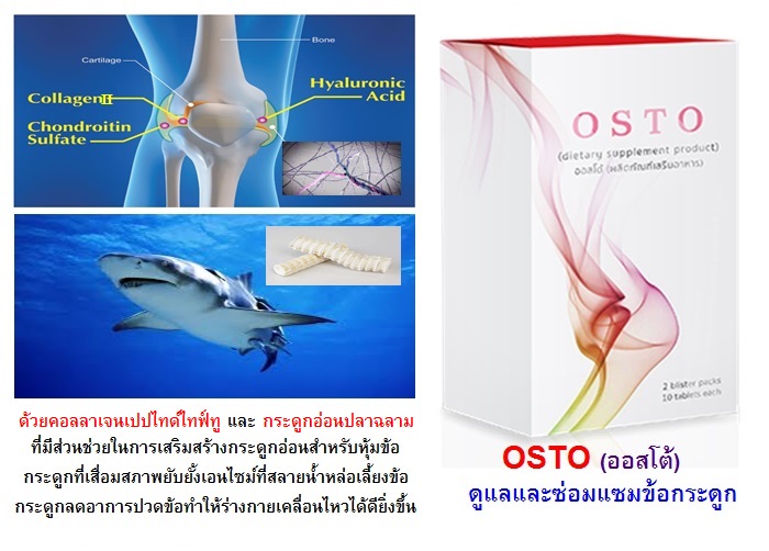 OSTO (ออสโต้) ดูแลและรักษา ข้อต่อและกระดูก