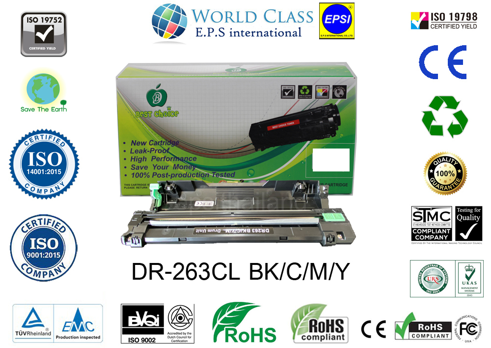 ิBROTHER CTB-DR263CL ชุดโครงดรัมสร้างภาพเทียบเท่า IMAGE DRUM UNIT COMPATIBLE FOR BROTHER HL-L3230-L3290/DCP-L3510-L3551/MFC-L3750 750 กรัม