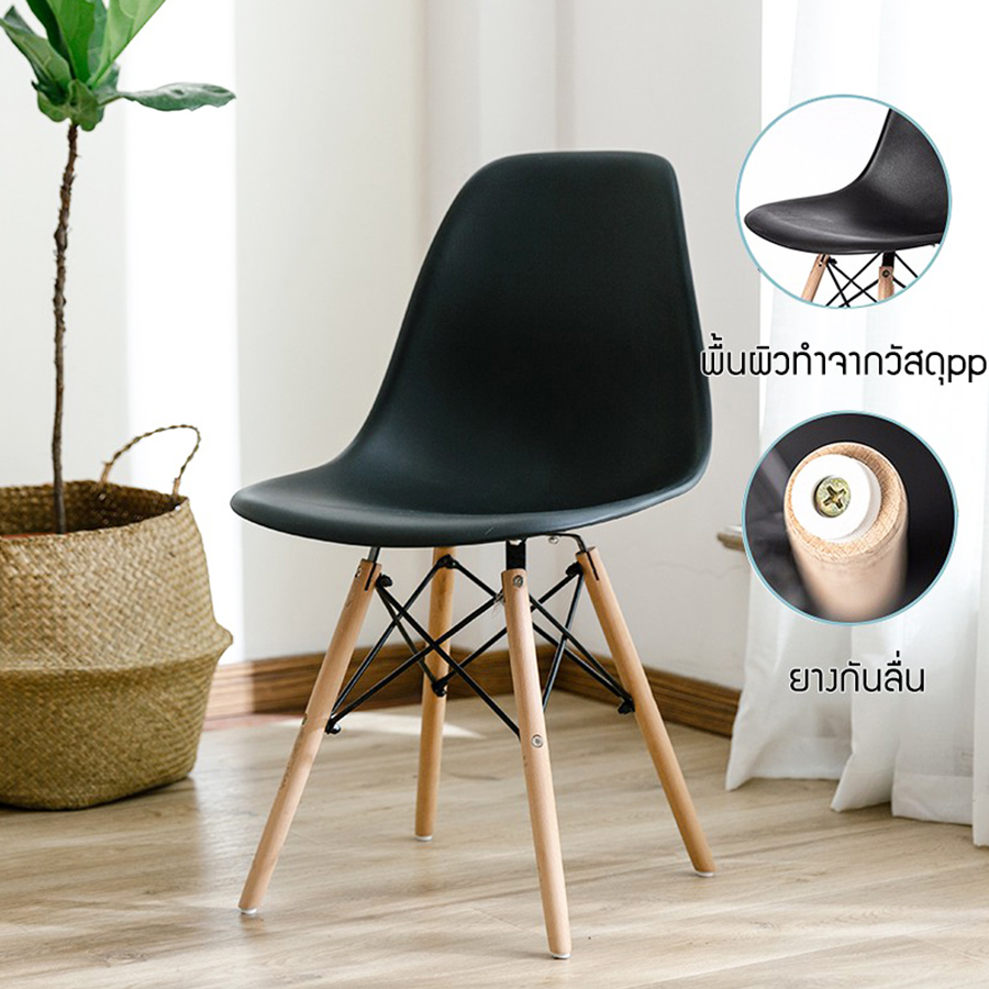 เก้าอี้โมเดิร์น เก้าอี้พลาสติก เก้าอี้กินข้าว เก้าอี้สไตล์โมเดิร์น เก้าอี้ร้านกาแฟ modern chair เก้าอี้มีพนักพิง เก้าอี้พิงหลัง รุ่น HC-036