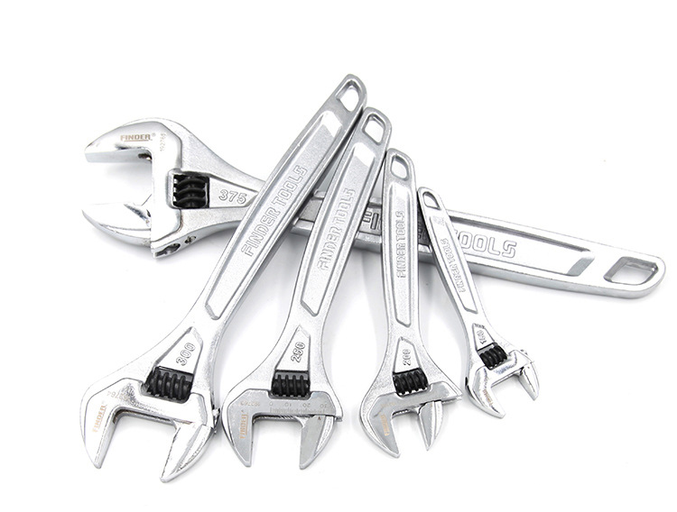 ประแจเลื่อน Finder เหล็กคุณภาพสูง ทนทานไม่บิ่นเสียหายง่าย ด้ามจับยาวช่วยให้จับได้ถนัดแน่น [ขายปลีก/ส่ง]